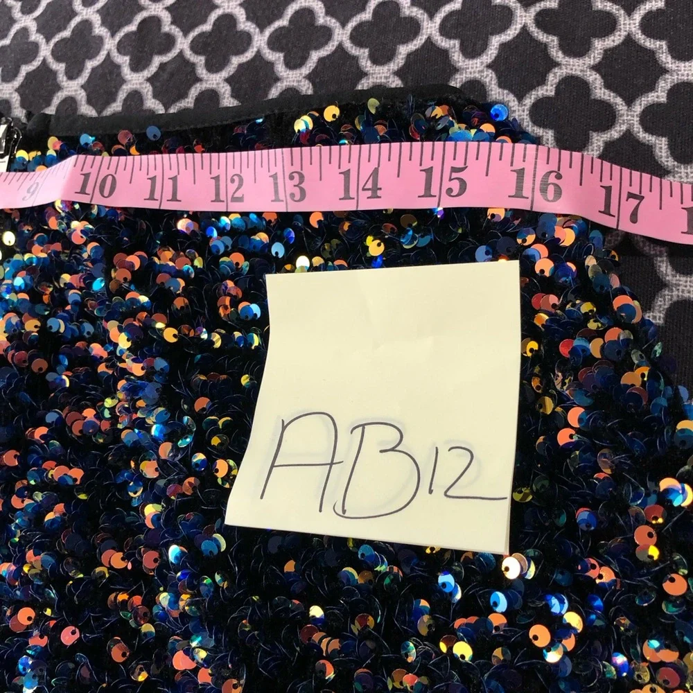 Fashion Nova Sequin Matching Skirt Set Here For A Good Shine AB12 Sz XL